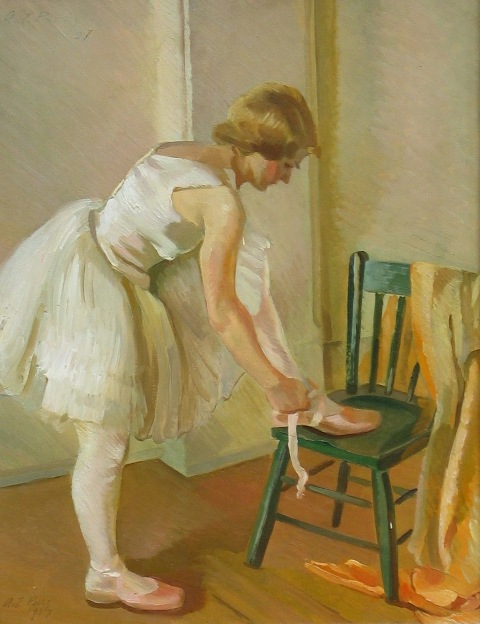 Appraisal: Adelaide Elizabeth Perry - Ballet Models Dressing oil on board