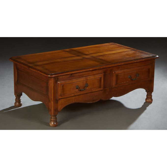 Appraisal: Unusual French Provincial Carved Cherry Metamorphic Coffee Table early th