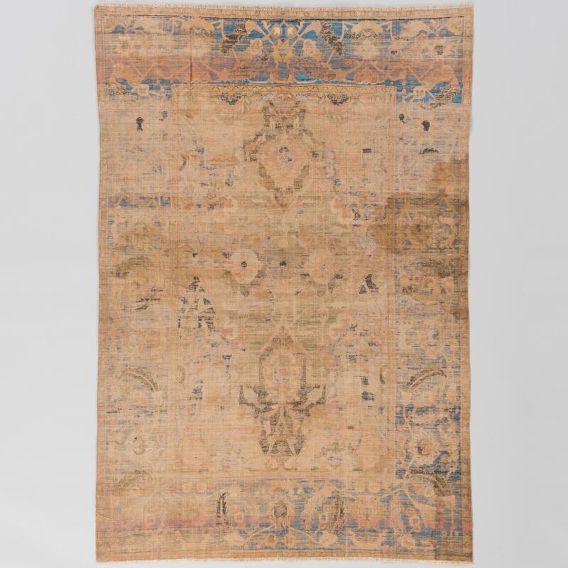 Appraisal: Rare Silk and Metal Thread 'Polonaise' Rug Isfahan Approximately ft