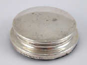 Appraisal: A Tiffany circular silver paperweight marked Tiffany Co