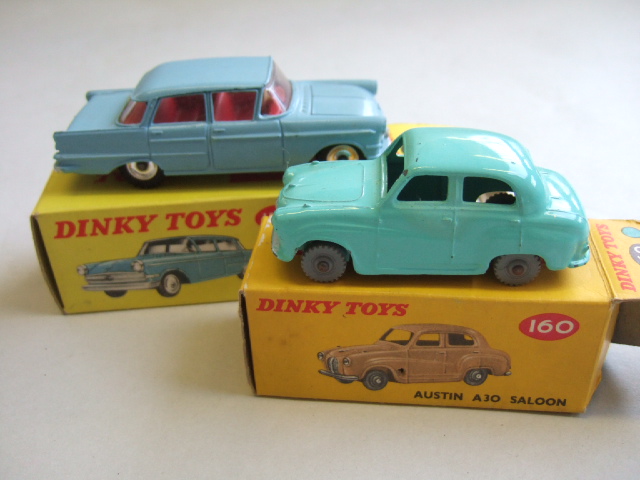 Appraisal: A Dinky Opel Kapitan and a Dinky Austin A saloon