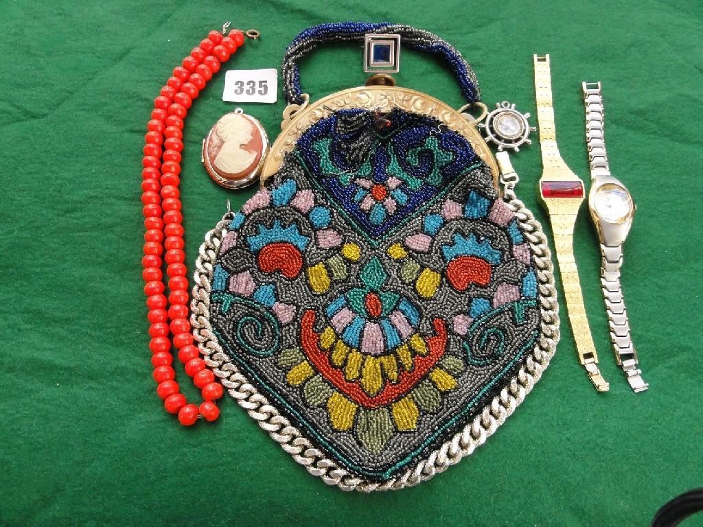 Appraisal: A collection of various costume jewellery including mostly necklaces beads