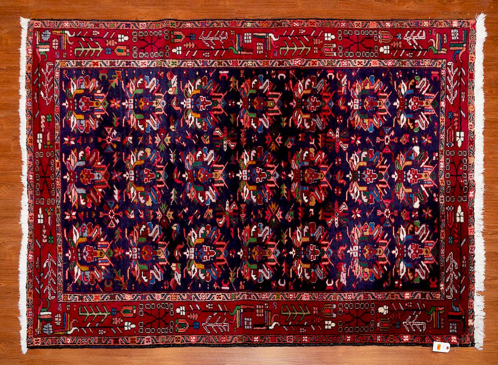 Appraisal: Hamadan Rug Persia x second half- th century hand-knotted Condition