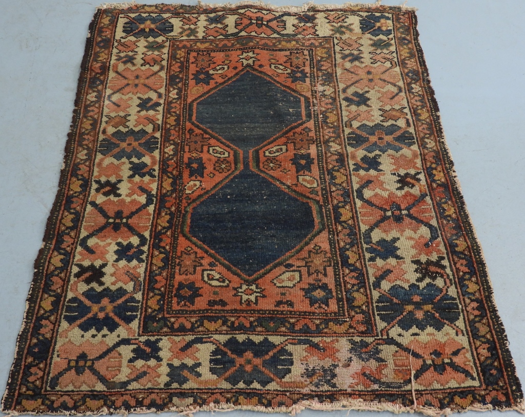 Appraisal: NORTH WEST PERSIAN BOTANICAL RUG Middle East th CenturyPersimmon navy