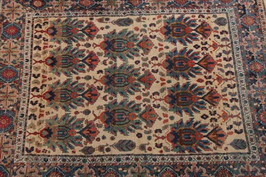 Appraisal: PERSIAN YAZD RUG - App ft in x ft in