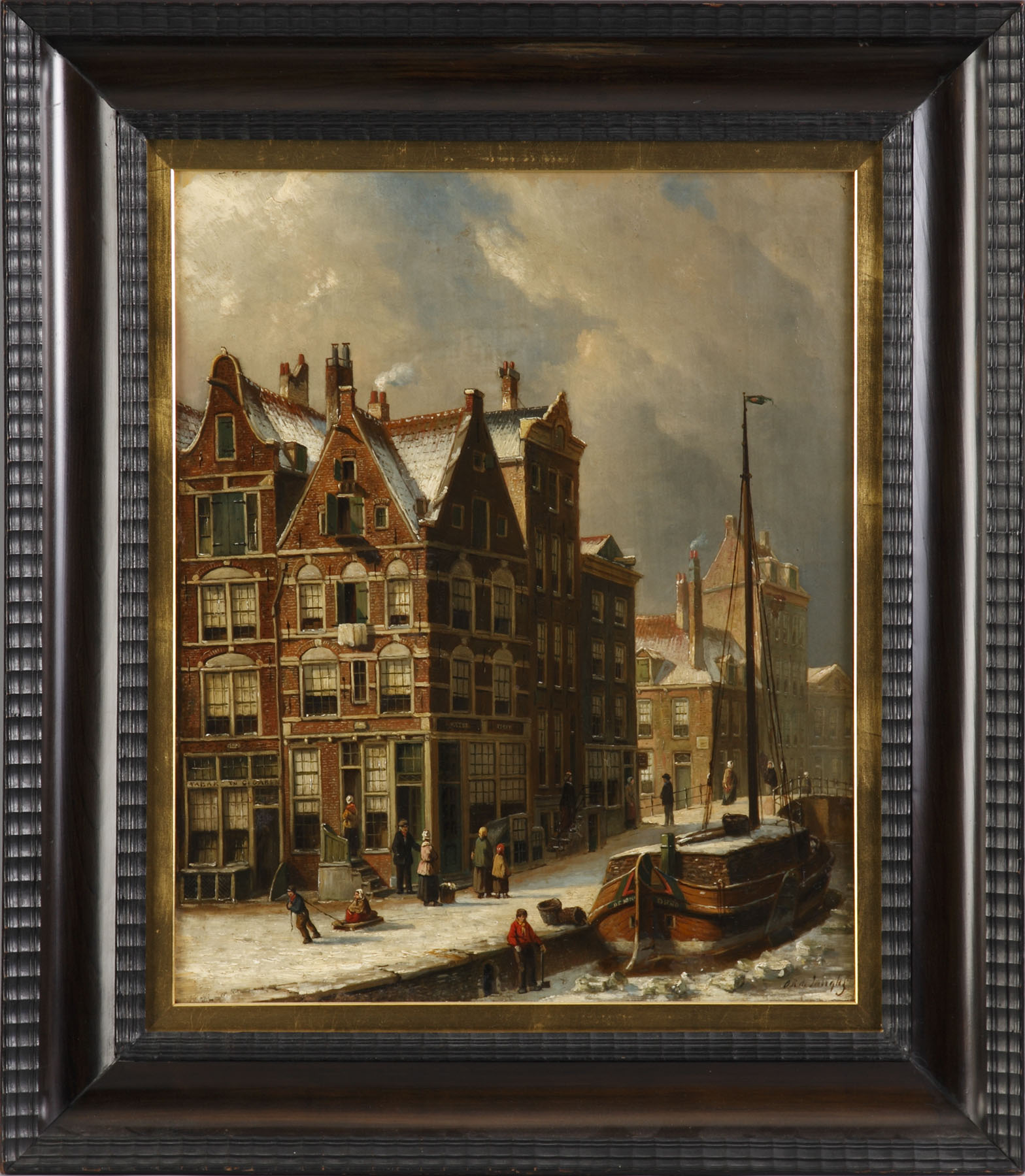 Appraisal: Oene Romkes de Jongh Dutch - A Street in Flessing