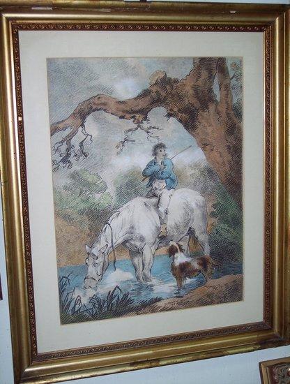 Appraisal: after G MorlandFarm Boy on a Horse Drinkinga print cm