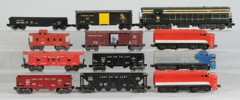 Appraisal: Lot of Lionel Train Cars Description Post-War Includes Jersey Central