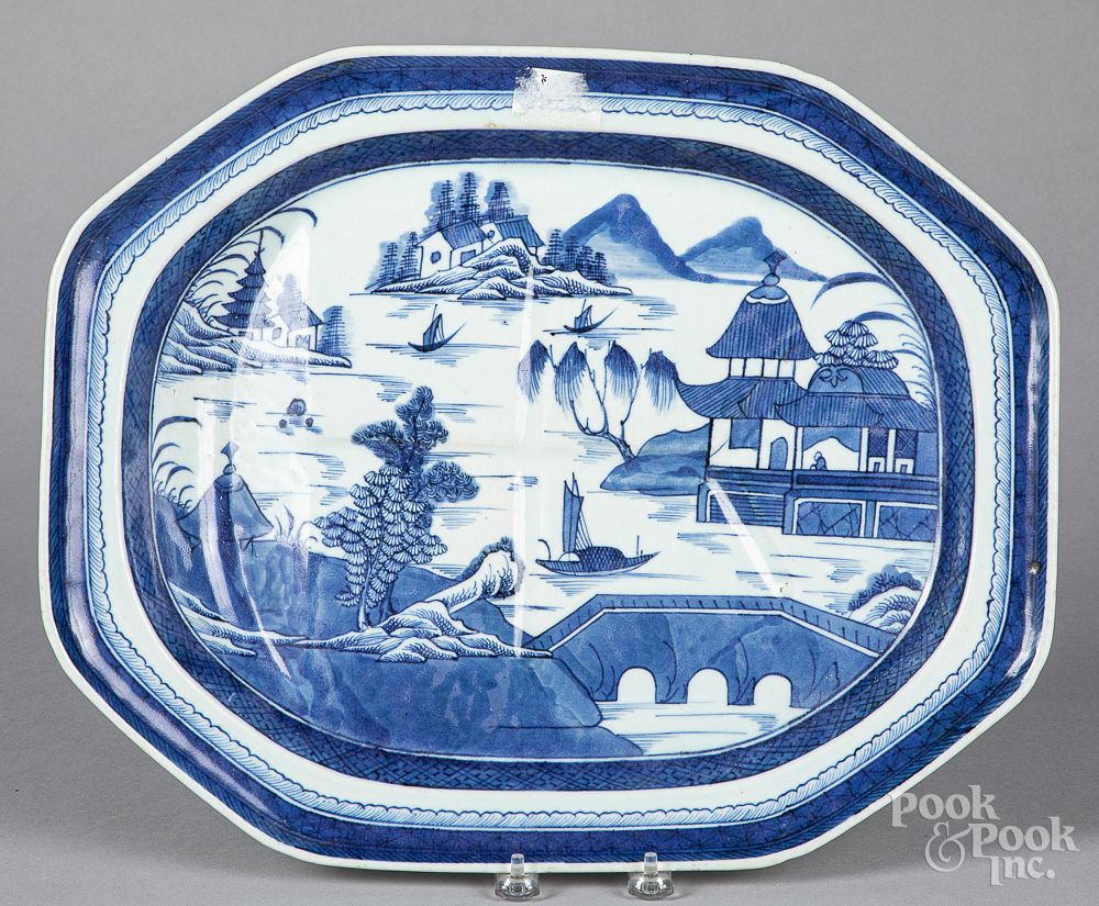 Appraisal: Chinese export porcelain Canton platter Chinese export porcelain Canton well