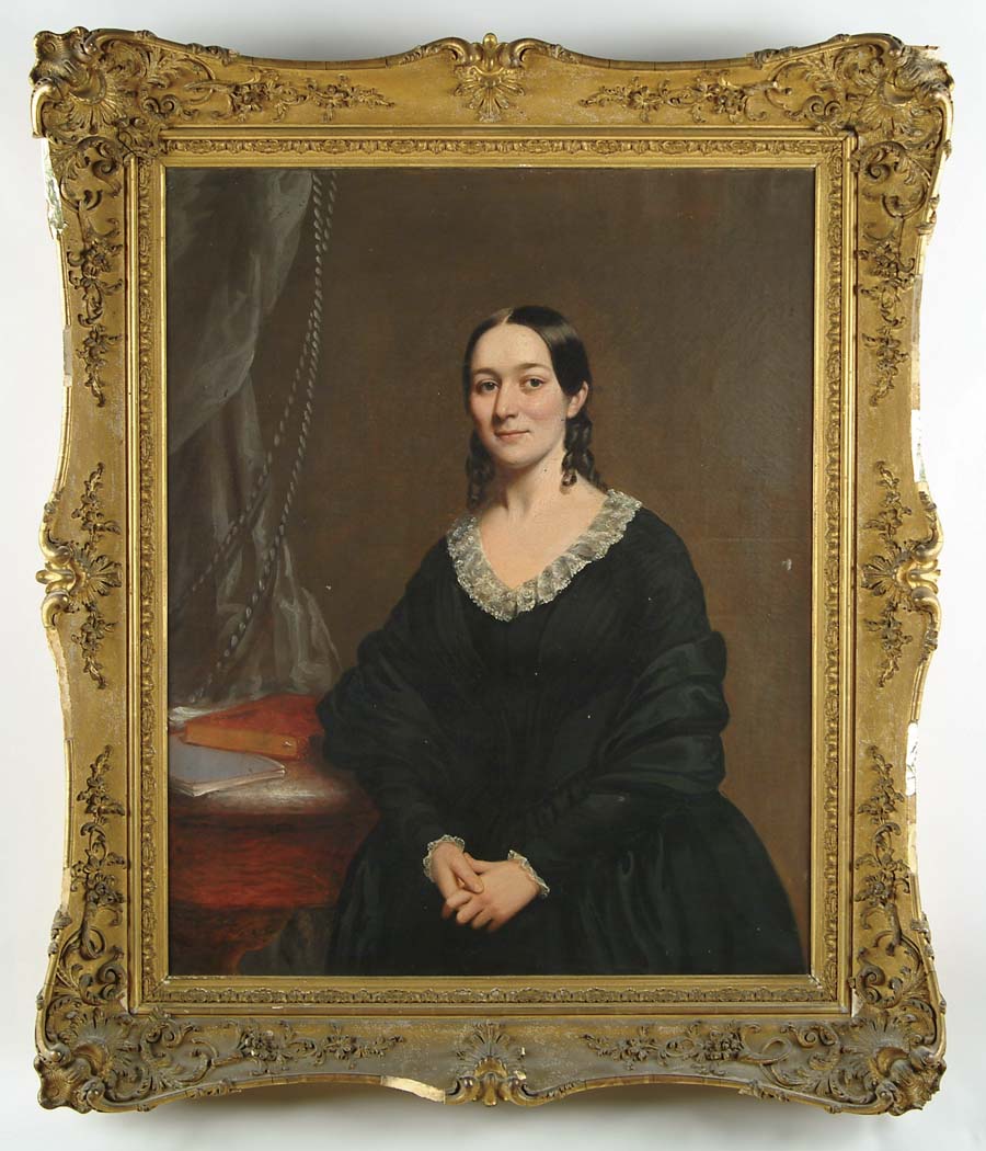 Appraisal: UNSIGNED American Mid- th Century PORTRAIT OF MARY WEBBER Oil