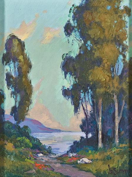 Appraisal: JAMES DUDLEY SLAY III AMERICAN B Calm Wateroil on canvassigned