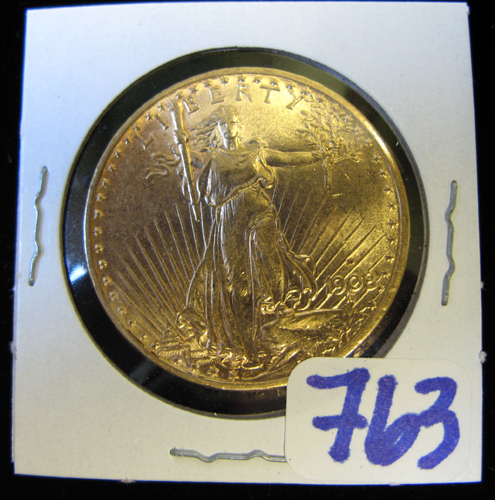 Appraisal: U S TWENTY DOLLAR GOLD COIN St Gaudens type -D