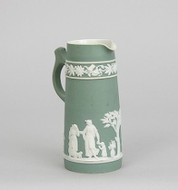 Appraisal: A Wedgwood Green Dip Jasper Caterer Jug ca late 's