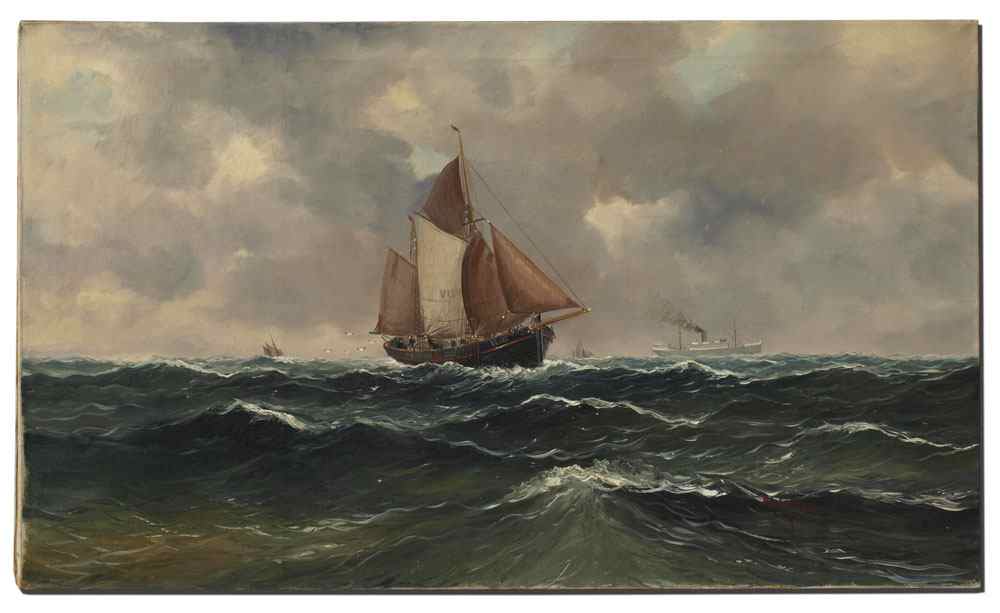 Appraisal: JAARSMA Haaike Abraham Dutch - Maritime Scene with Sailing Vessels