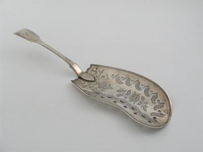 Appraisal: Irish provincial a rare George III fish slice with a