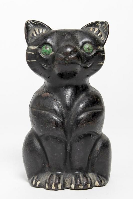 Appraisal: Cast Iron Cat Doorstop Judd Co Vintage Painted Judd Co