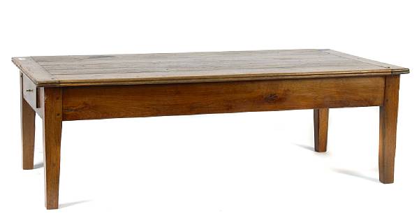 Appraisal: A French Provincial oak refectory table later altered to a