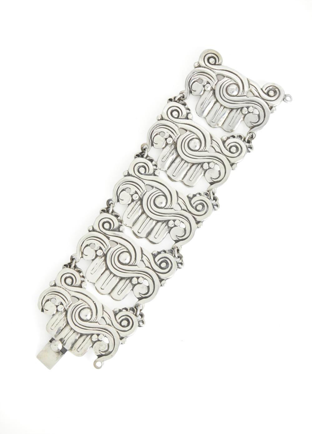 Appraisal: A William Spratling silver link bracelet - First Design Period