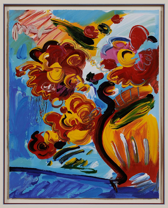 Appraisal: Peter Max American German born Vase of Flowers Series VI