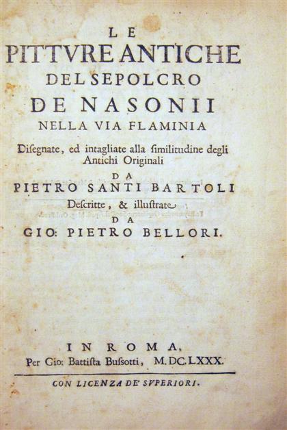 Appraisal: vol Bartoli Pietro Santi Le Pitture Antiche del Sepolcro De