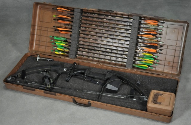 Appraisal: McPherson Inner Cam BowWith case and accessories arrows and quiver