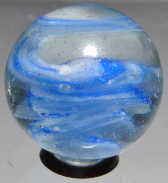 Appraisal: Ground Pontil Transitional Tornado Twist Marble Description Heavily twisted core