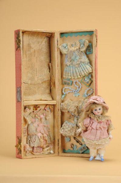 Appraisal: All Bisque Doll In th Century Presentation Box Germany ca