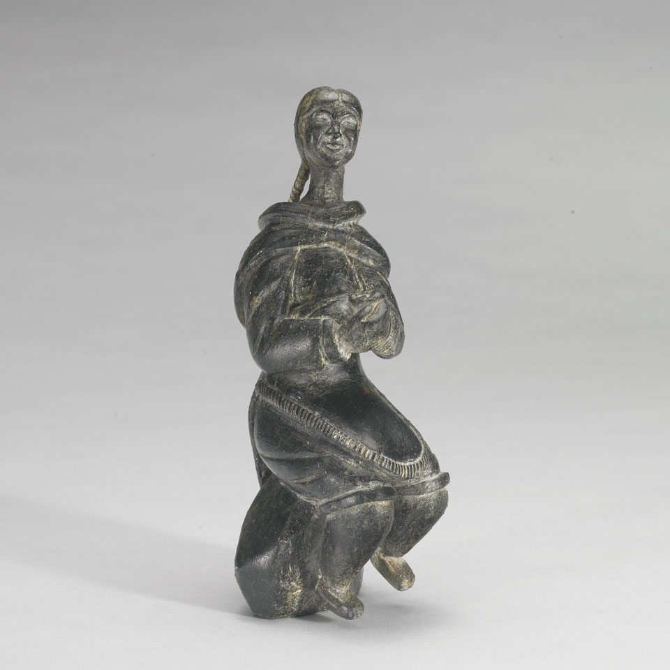 Appraisal: OSUITOK IPEELEE - E - Cape Dorset MOTHER CRADLING CHILD