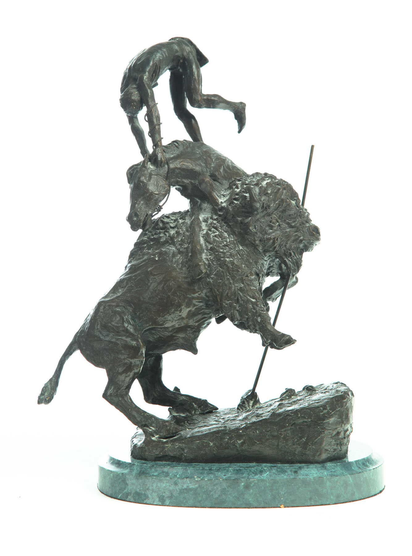 Appraisal: THE BUFFALO HORSE AFTER FREDERIC REMINGTON AMERICAN - Bronze signed