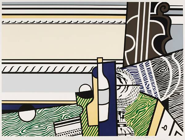 Appraisal: Roy Lichtenstein American - Still Life with Crystal Bowl C