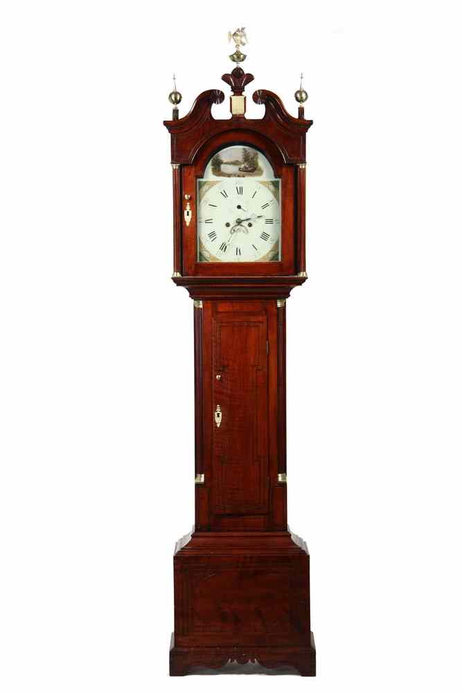 Appraisal: TALL CASE CLOCK - Ca mahogany cased English tall case