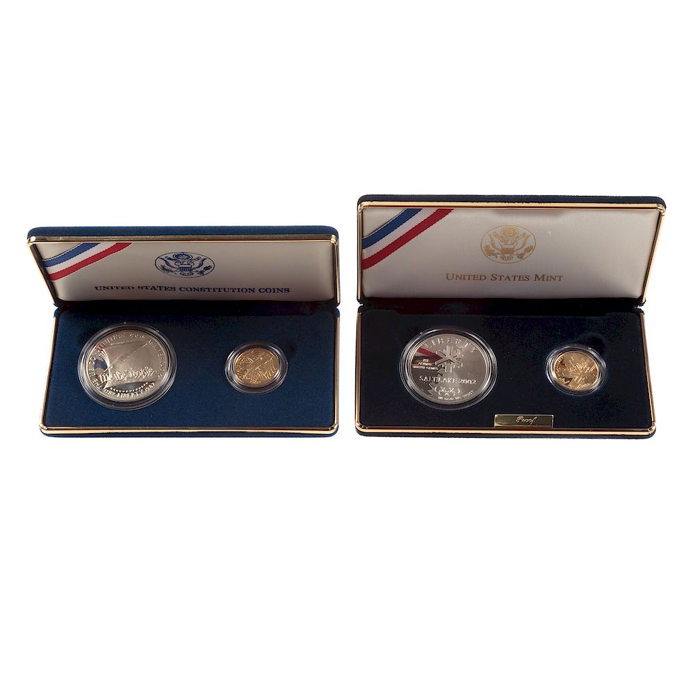 Appraisal: Constitution and ' Salt Lake -Coin Sets Salt Lake Olympics