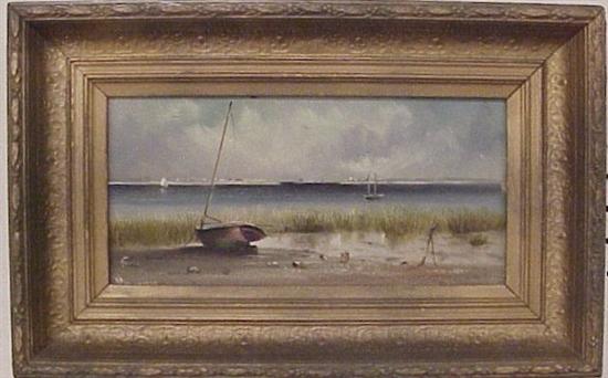 Appraisal: Willis Henry Plummer American b oil on artist's board shore