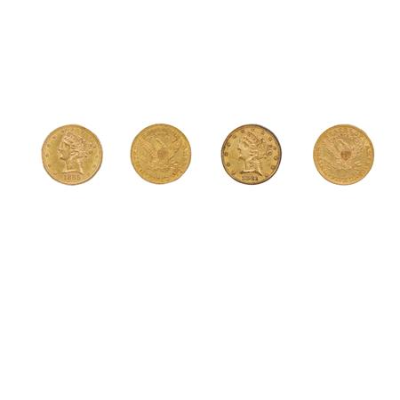 Appraisal: Liberty Head Four Coins Estimate -