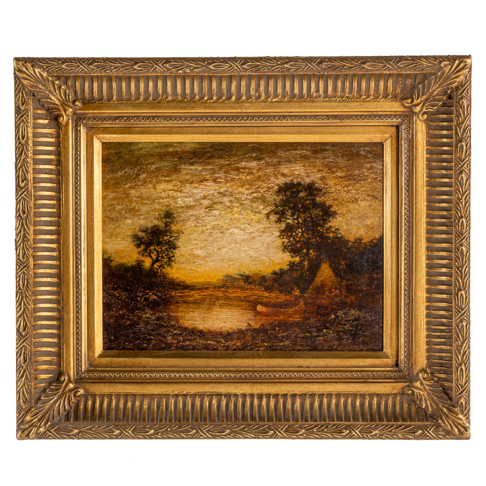 Appraisal: MANNER OF RALPH ALBERT BLAKELOCK INDIAN CAMP OIL American -