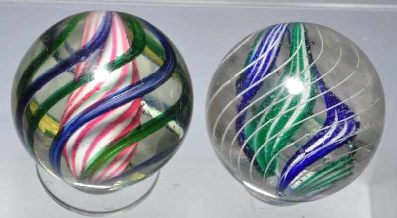 Appraisal: Lot of Swirl Marbles Description Includes one solid core in