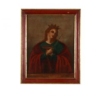 Appraisal: Saint Lucy Chromolithograph late th century after an original painting