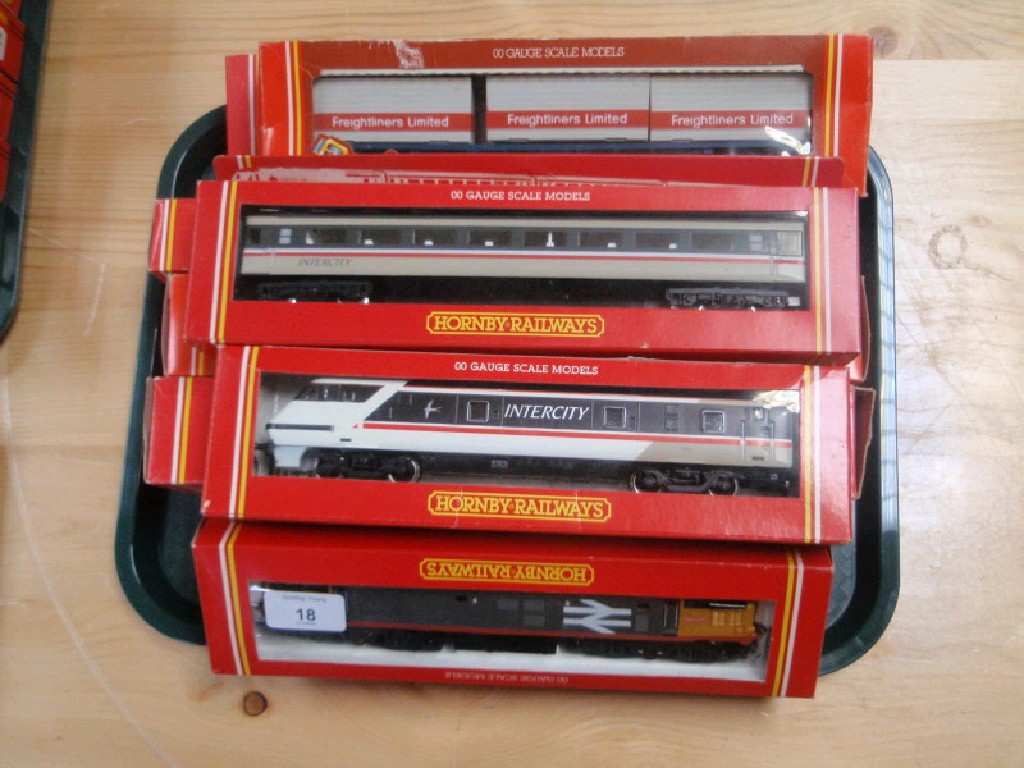 Appraisal: Four Hornby gauge British Rail diesel locomotives and four carriages