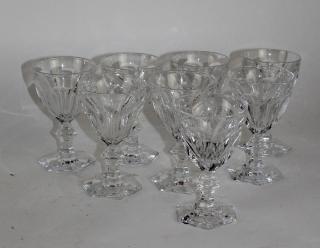 Appraisal: Baccarat Harcourt crystal goblets Baccarat crystal goblets Harcourt h