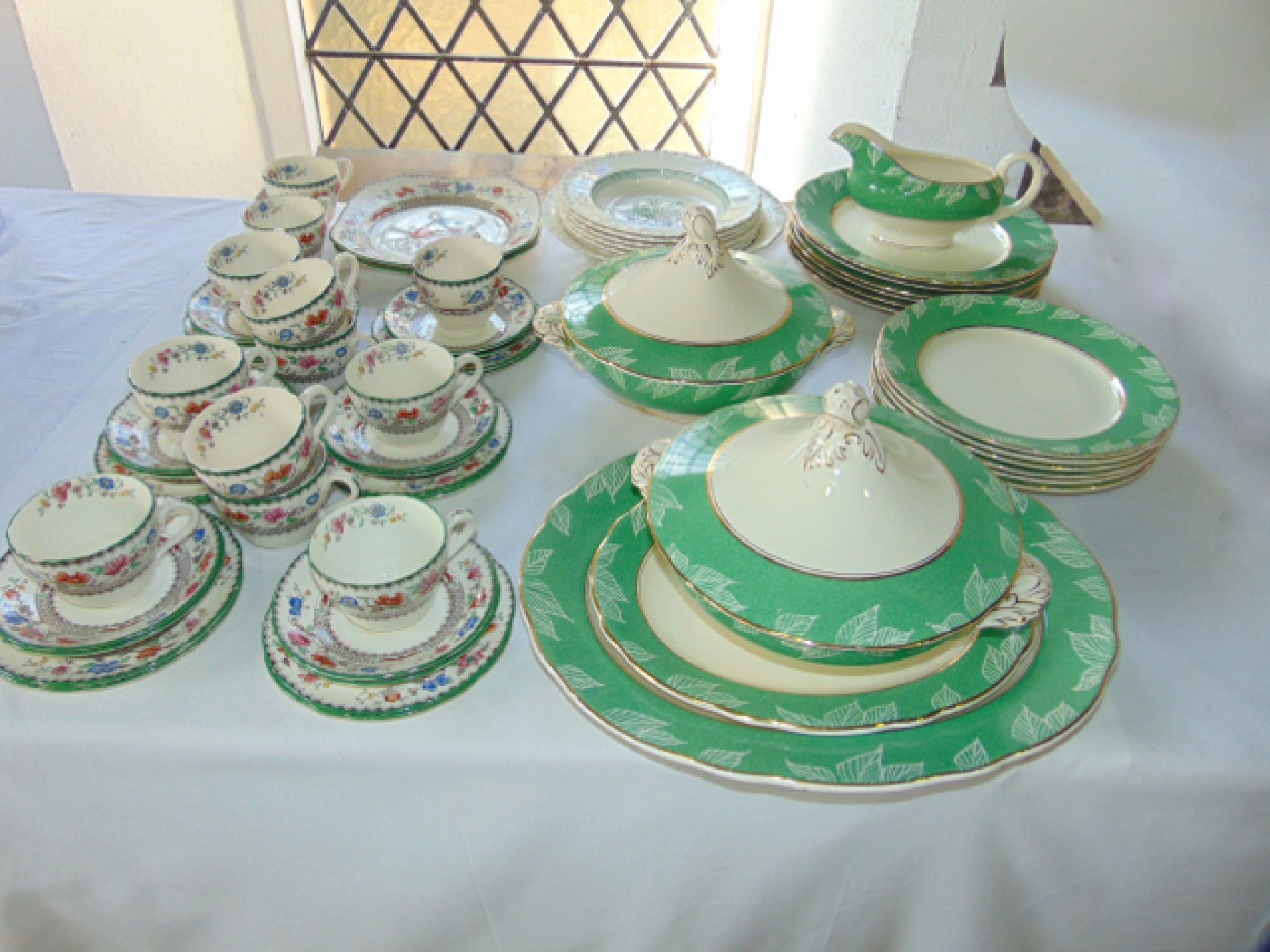 Appraisal: A collection of Royal Cauldon Art Deco dinner wares with