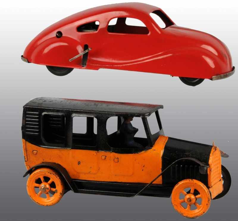 Appraisal: Lot of Pressed Steel Automobile Toys Description American Includes one