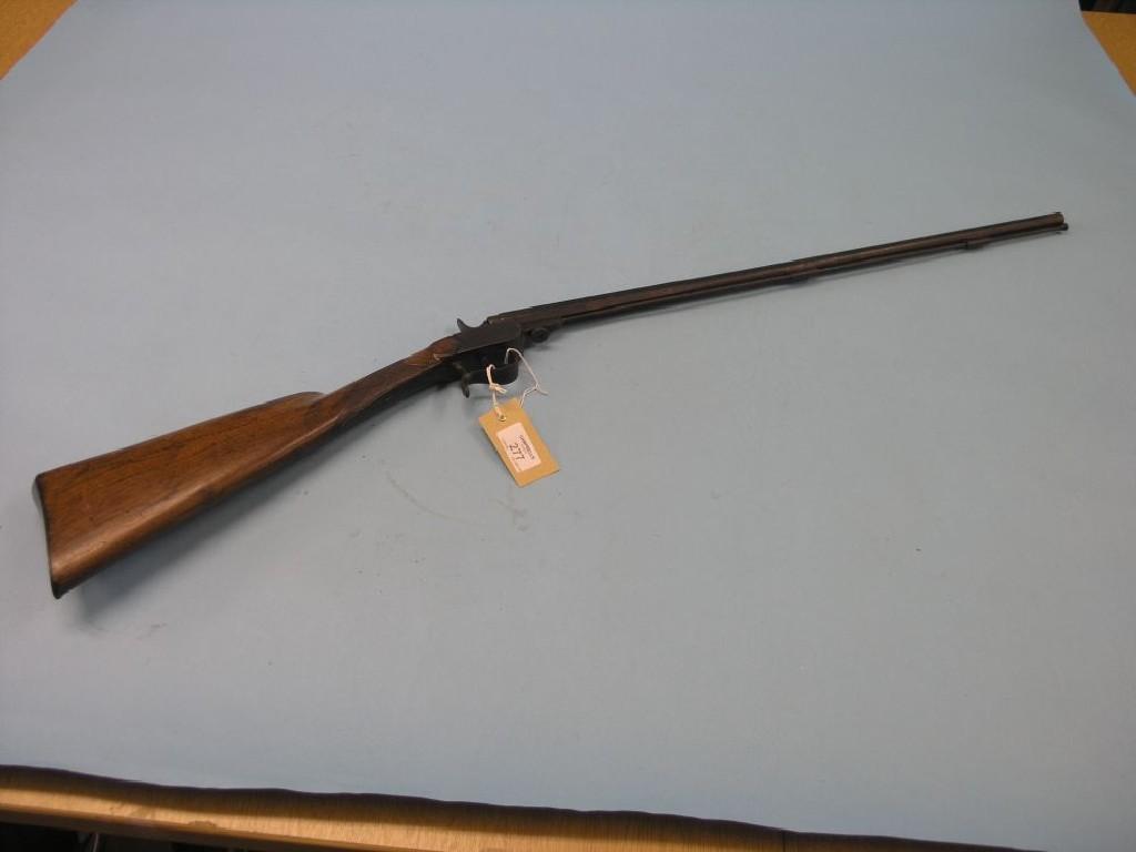 Appraisal: A th century needle-fire shotgun signed J J Bissack single-barrel