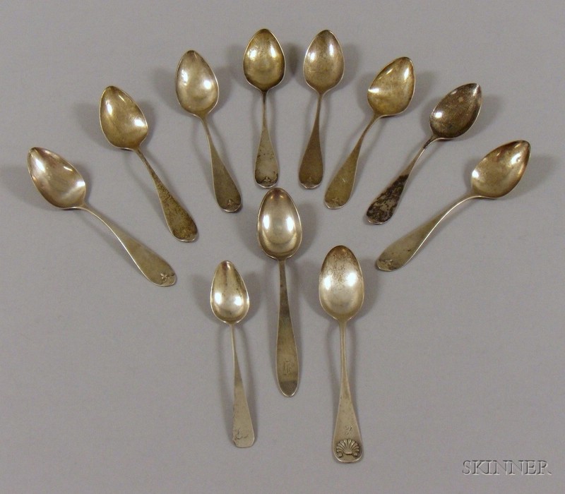 Appraisal: Small Group of American Sterling Silver Spoons a set of