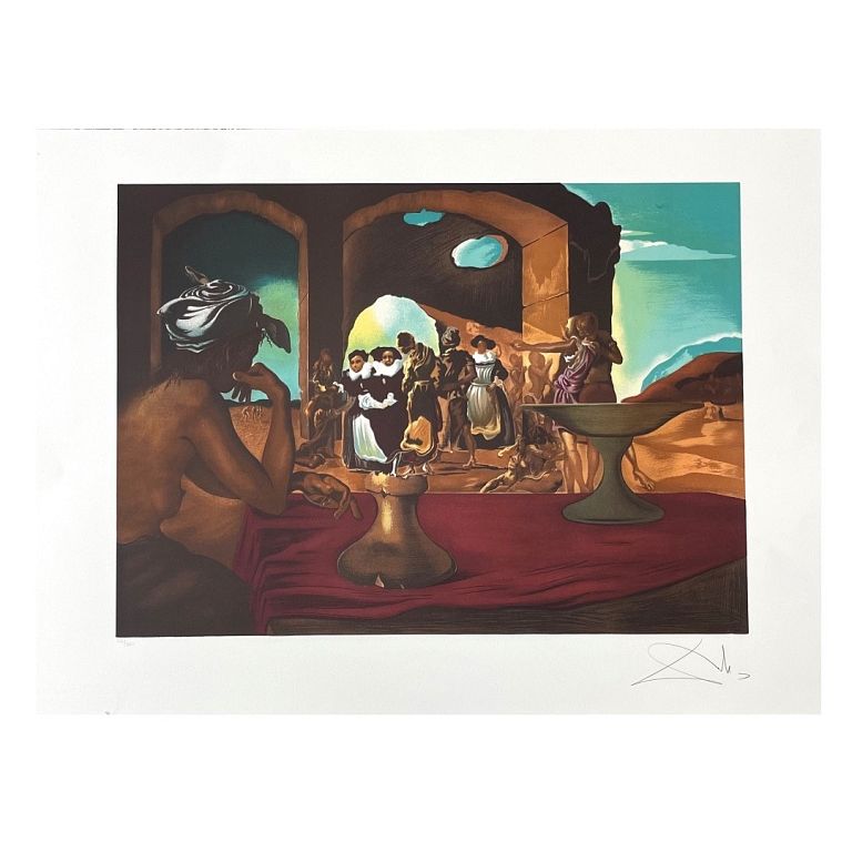 Appraisal: Salvador Dali Slave Market Salvador Dali Slave Market Signed Lithograph