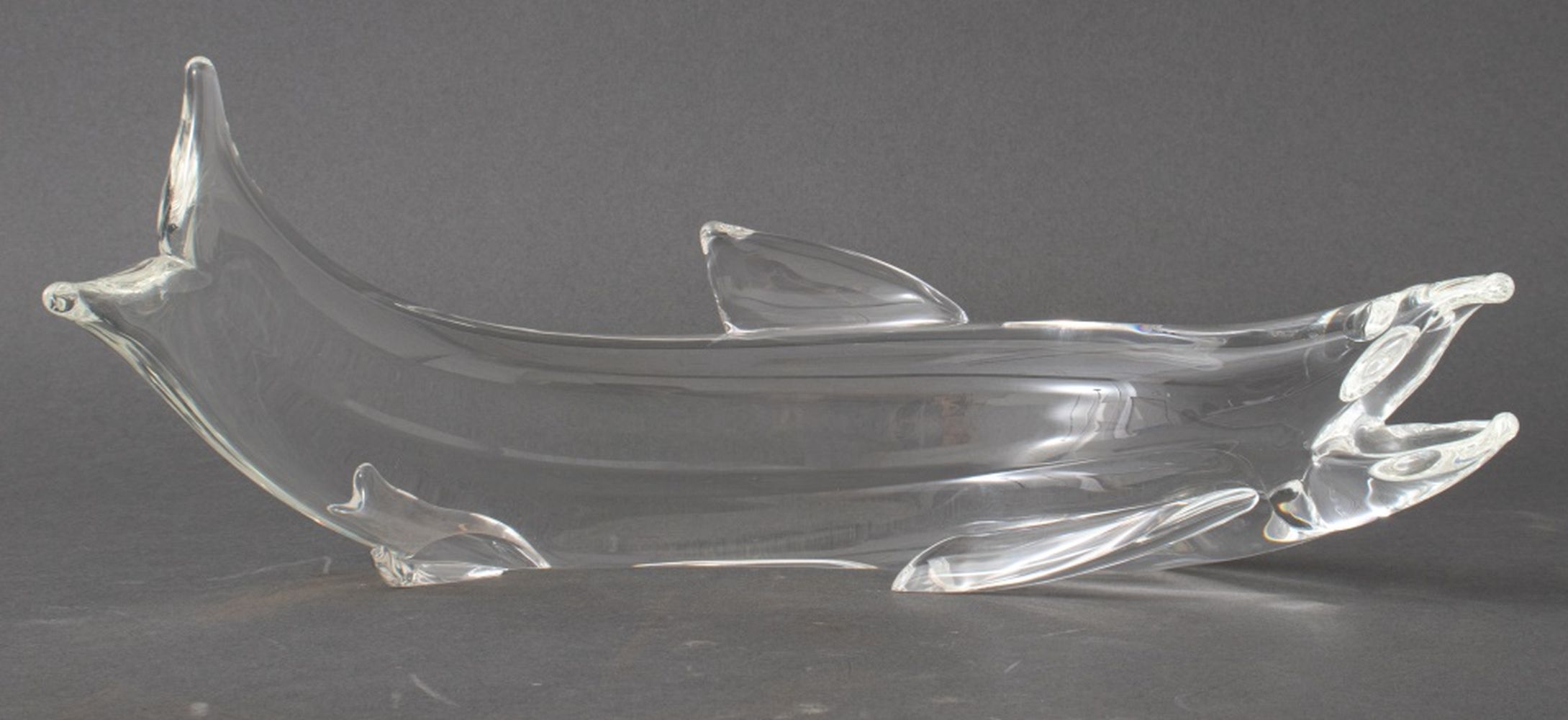 Appraisal: JAMES A HOUSTON FOR STEUBEN CRYSTAL SALMON James Archibald Houston