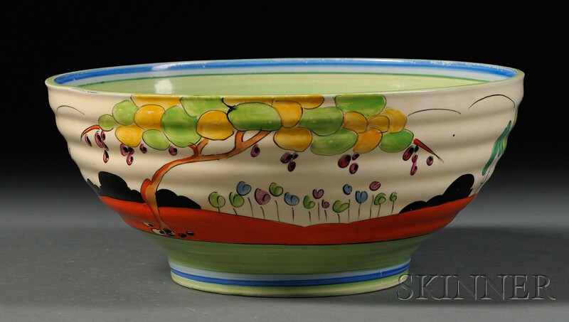 Appraisal: Clarice Cliff Bizarre Ware Bowl England th century Wilkinson Ltd