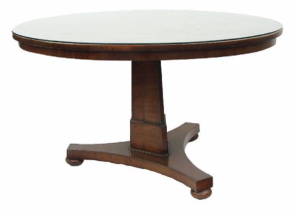 Appraisal: A Regency mahogany circular breakfast table early th century with