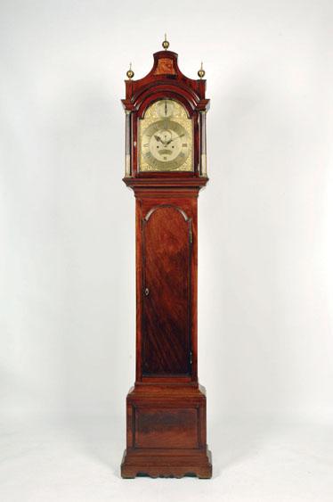 Appraisal: A GEORGE III MAHOGANY LONGCASE CLOCK by Robert Peter Higgs