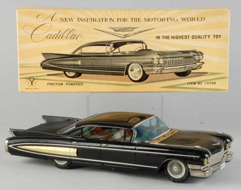 Appraisal: Tin Yonesowa Cadillac Fleetwood Friction Toy Excellent L Japanese Working