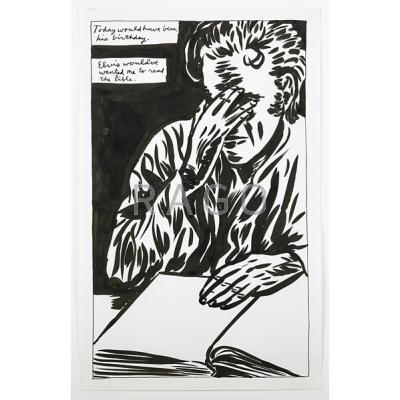 Appraisal: Raymond Pettibon American b Untitled Today would have been his